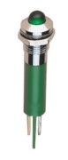 Scharnberger+Hasenbein LED-Signallampe Innenrefl. 5mm 230VAC u-grün 38375 