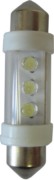 Scharnberger+Hasenbein Autolampe 3 LED SV8,5 12V ws 11x38mm 81228 