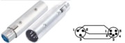 Scharnberger+Hasenbein Adapter XLR XLR-Steck.5P/Kupp.3P 82931 