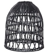 Scharnberger+Hasenbein Rattan-Leuchtenschirm schwarz 88190 