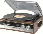 Soundmaster Plattenspieler/Radio 70iger Jahr Design PL186H Holz-si 
