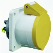 Anbausteckdose gerade 32A 3p 110V 4h IP44 13702 