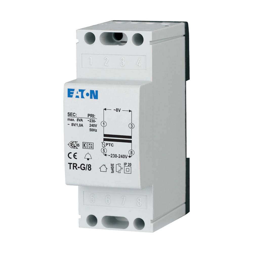 Eaton Klingeltransformator 8V/1A TR-G/8 
