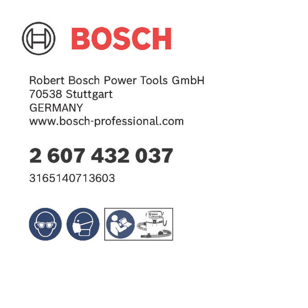 Vliesfilterbeutel 2607432037 