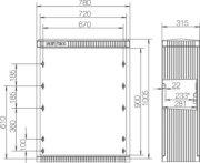 KVS mit Montageplatte FB3,BH6,Gr.1/1005 SL101P 