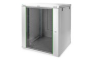 DIGITUS Wandschrank mit Glastür 16HE 600x600 grau DN-19 16U-6/6-EC 