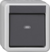 KNX Taster BA 1fach grau AP 1Punkt 515130 
