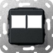 MJ RJ 45 2fach für LexCom Einsatz schwarz 562910 