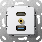 UP Tragring HDMI und USB A rws Klinke 568003 