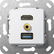 UP Tragring HDMI und USB A rws Kabelpeitsche 568103 