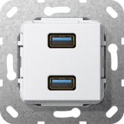 UP Tragring 2xUSB A rws Kabelpeitsche 568503 