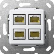 Modular Jack RJ45 Cat6A rws 4fach LSA Plus 569903 