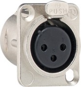 XLR Flanschbuchse 3-Pol-D 003600 
