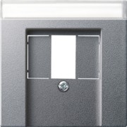 Zentralplatte TAE alu m.Schriftf.,System55 087626 
