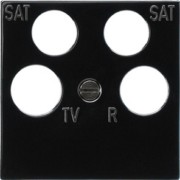 Zentralplatte Ankaro sw RF/TV+2xSat 025910 