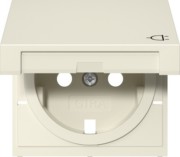 Abd. SCHUKO-Steckd. KD Cremeweiß 492201 