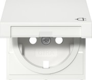 Abd. SCHUKO-Steckd. KD + SH Reinweiß 494203 