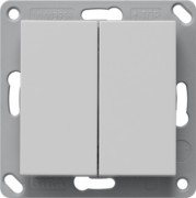 Wandsender 2-fach Grau 2462015 
