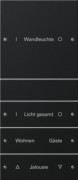 Wippenset 4-fach beschr. Sys 55 sw 2204005 