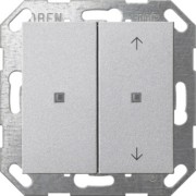 KNX Taster Wippe 2f Alu unbedruckt/Pfeile 517526 