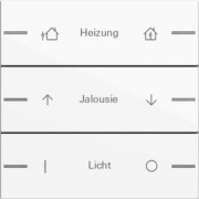 Wippenset 3-fach indiv. Tastsensor Reinweiß 576303 