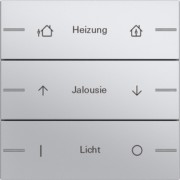 Wippenset 3-fach indiv. Tastsensor Alu 576326 