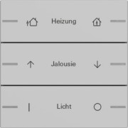 Wippenset 3-fach indiv. Tastsensor Grau 5763015 