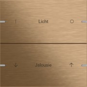 Wippenset 2-fach Tastsens.4TS4 Bronze 503238 