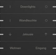 Wippenset 4-fach Tastsens.4 TS4 sw 5034905 