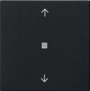 KNX RF Bedienaufsatz 1-f. Schwarz 5105005 