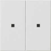 KNX RF Bedienaufsatz 2-f. Reinweiß 510703 