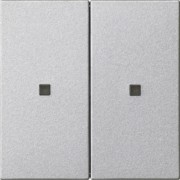 KNX RF Bedienaufsatz 2-f. Alu 510726 