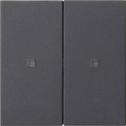 KNX RF Bedienaufsatz 2-f. Anthrazit 510728 