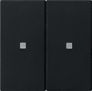 KNX RF Bedienaufsatz 2-f. Schwarz 5107005 