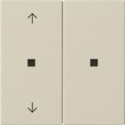KNX RF Bedienaufsatz 2-f. Cremeweiß 510801 