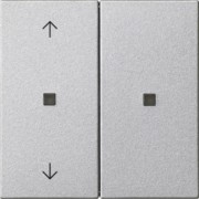 KNX RF Bedienaufsatz 2-f. Alu 510826 