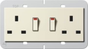 Doppelsteckdose 13A abschaltbar cws 278301 