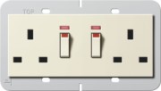 Doppelsteckdose 13A abschaltbar cws 278401 