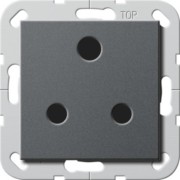 Steckdose Round Pin 15A abschaltbar anth 277428 