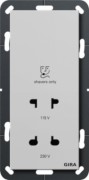 Rasierer-Steckdose 115-230V grau 2820015 