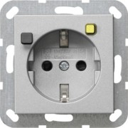 FI-Schutz-Steckdose alu 30mA 267726 