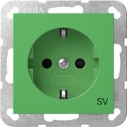 SCHUKO-Steckd. SH SV Grün 4453107 