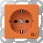 SCHUKO-Steckd. SH ZSV Orange 4453109 