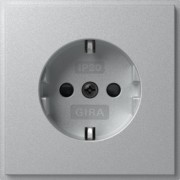 SCHUKO-Steckd. SH (IP20) Gira TX_44 F Alu 445365 