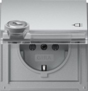 Steckdose KD TX-44 Alu Schloss sortiert 446765 