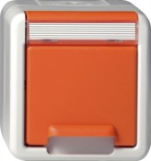 SCHUKO-Steckd. KD + BSF WG AP Orange 4440309 