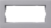 Abdeckrahmen 2fach alu ohne.M. 1002255 