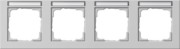 Abdeckrahmen 4-f. waager.BSF grau 109437 