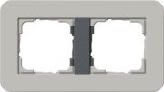 Abdeckrahmen 2fach Grau/Anthrazit 0212422 
