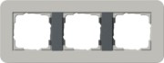 Abdeckrahmen 3fach Grau/Anthrazit 0213422 